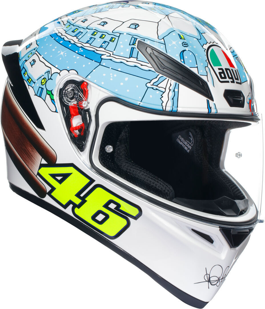 Image of AGV K-1 S Winter Test 2017 Casco, bianco-blu, dimensione XS