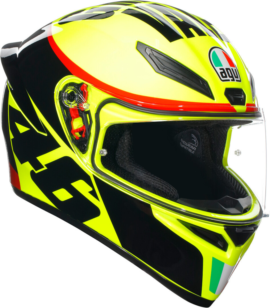 Image of AGV K-1 S Grazie Vale Casco, nero-giallo, dimensione L