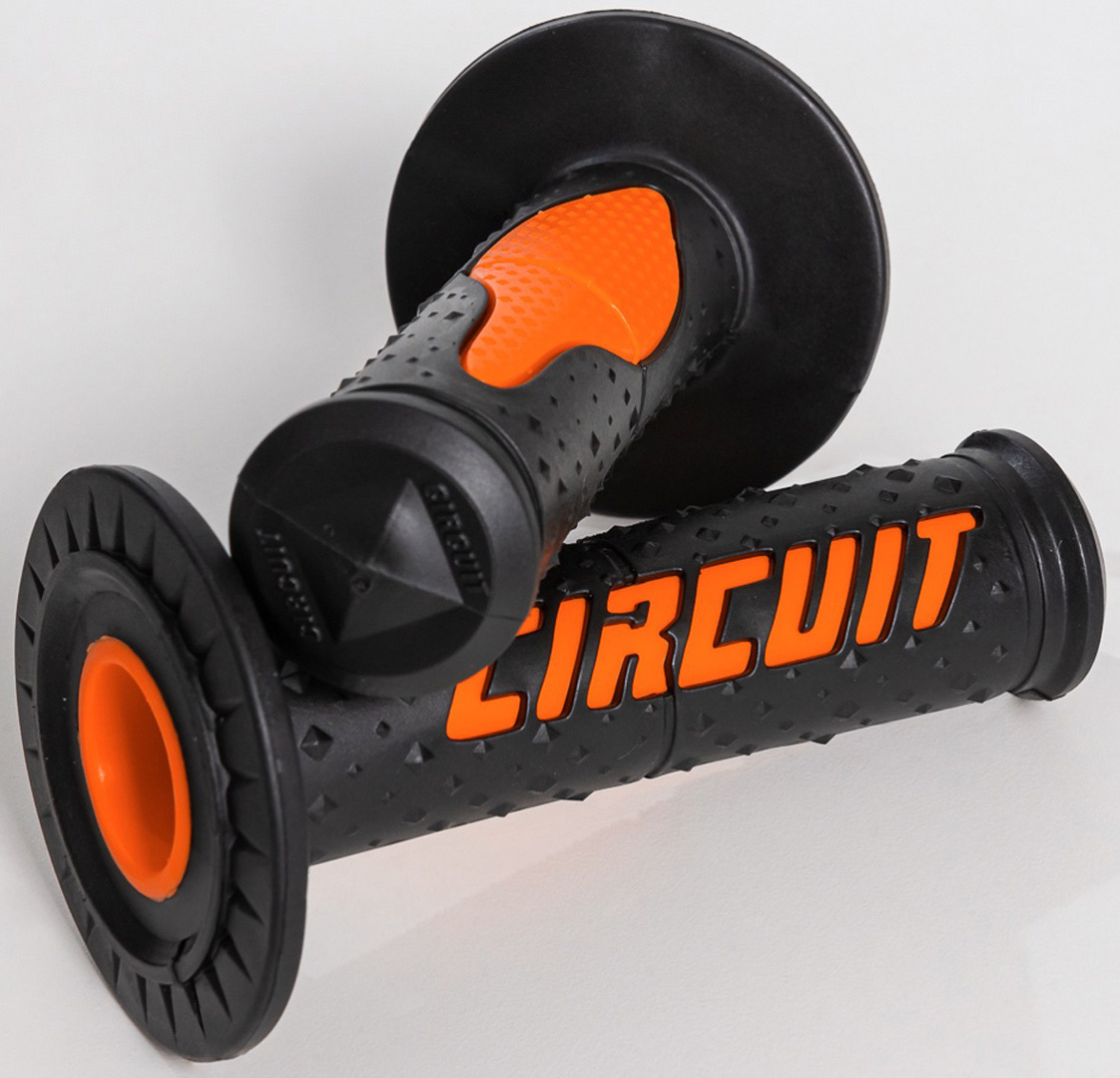 Side view of Circuit Equipment ELECTRA Grip, black-orange
