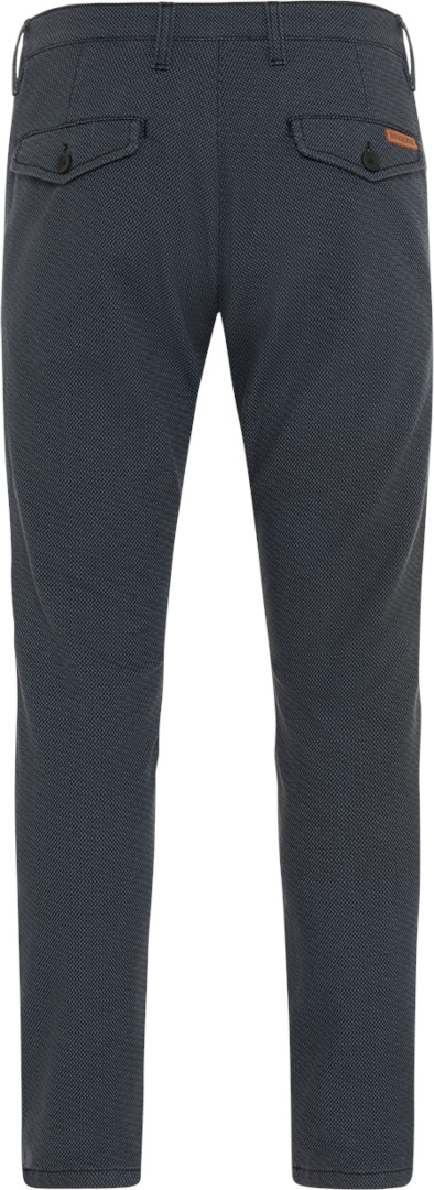 Side view of Rokker Tweed Chino Tapered Slim Motorcycle Textile Pants, blue, Size 33 for Men