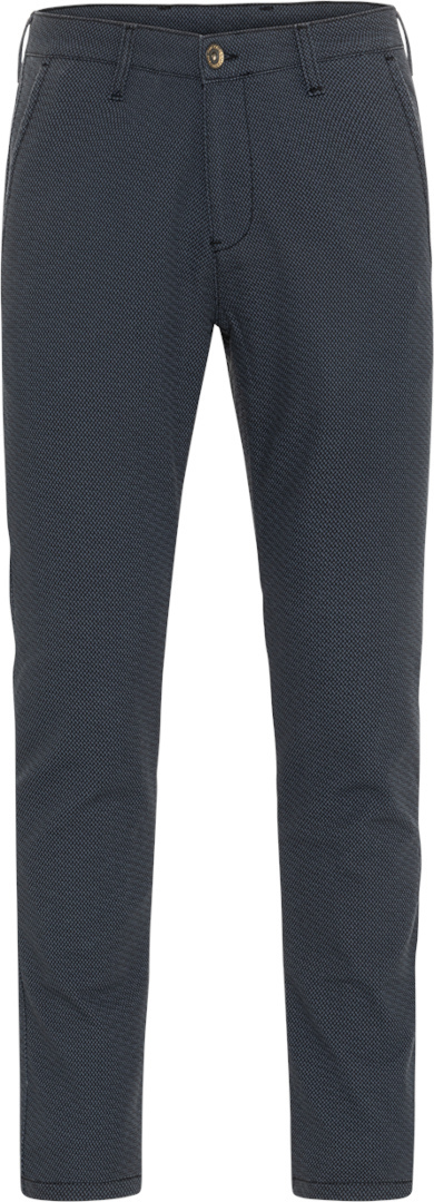 Image of Rokker Tweed Chino Tapered Slim Pantaloni tessili moto, blu, dimensione 33