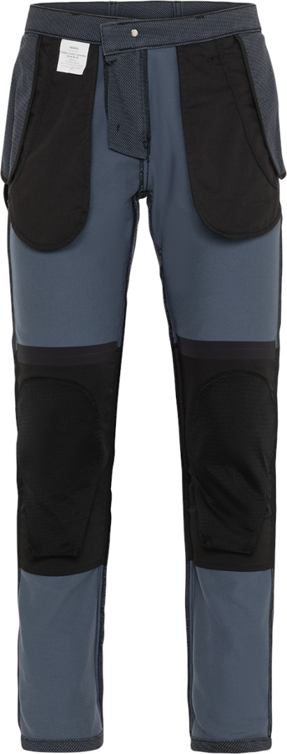 Side view of Rokker Tweed Chino Tapered Slim Motorcycle Textile Pants, blue, Size 33 for Men