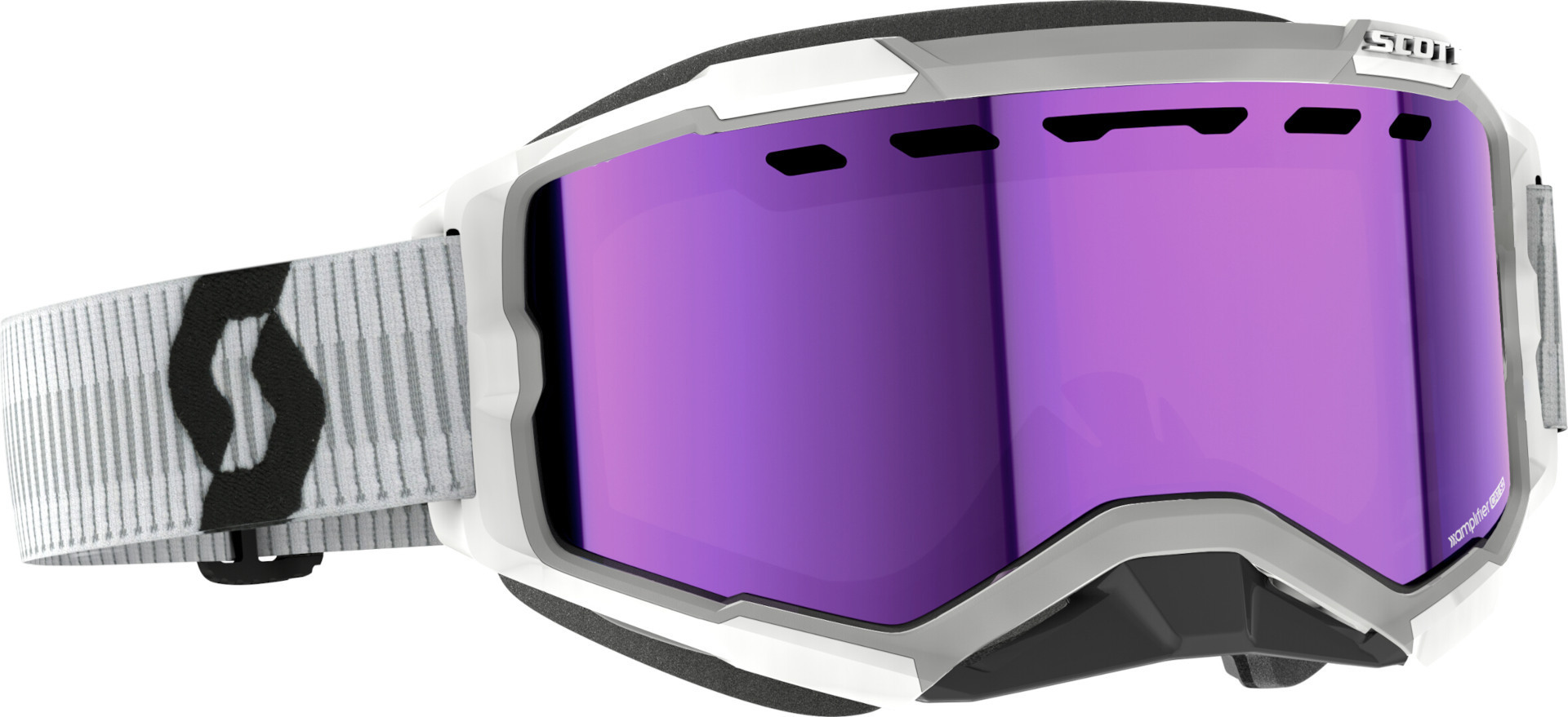 Scott Fury Lunettes de neige blanches, blanc-pourpre
