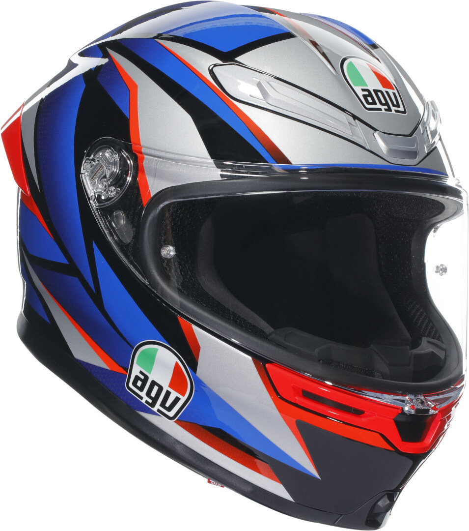 AGV K-6 S Slashcut Hjälm, svart-röd-blå, storlek 2XL