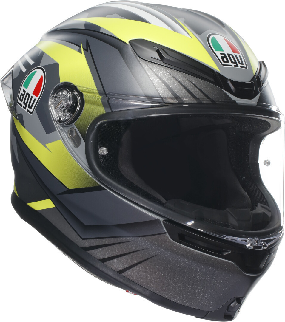 AGV K-6 S Excite Шлем Серый/Желтый XS (53/54) 