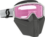 Scott Primal Safari Facemask Óculos de neve brancos/cor-de-rosa