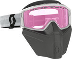 Scott Primal Safari Facemask Wit/Roze Sneeuwbril