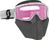 Preview image for Scott Primal Safari Facemask White/Pink Snow Goggles