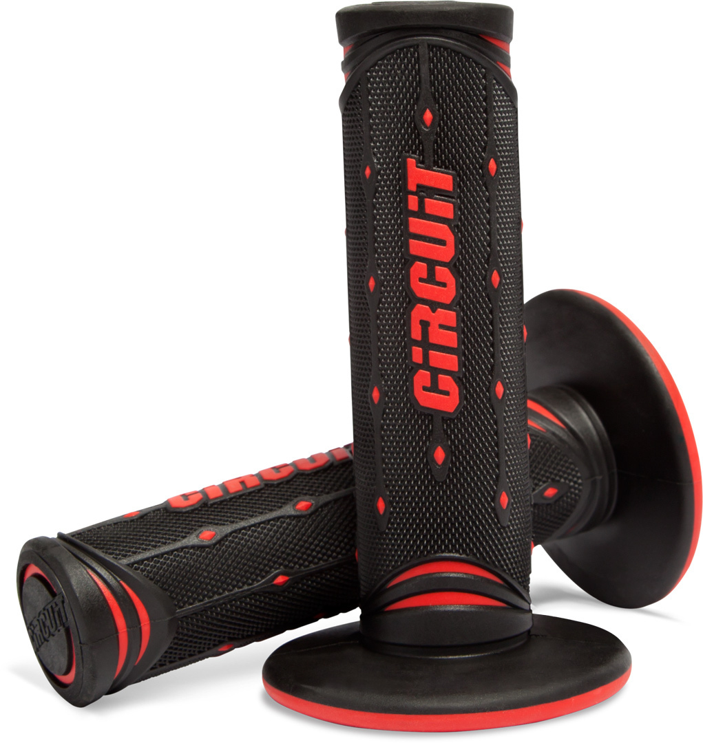 Circuit Equipment JUPITER Racing Gummigriffe, schwarz-rot, schwarz-rot