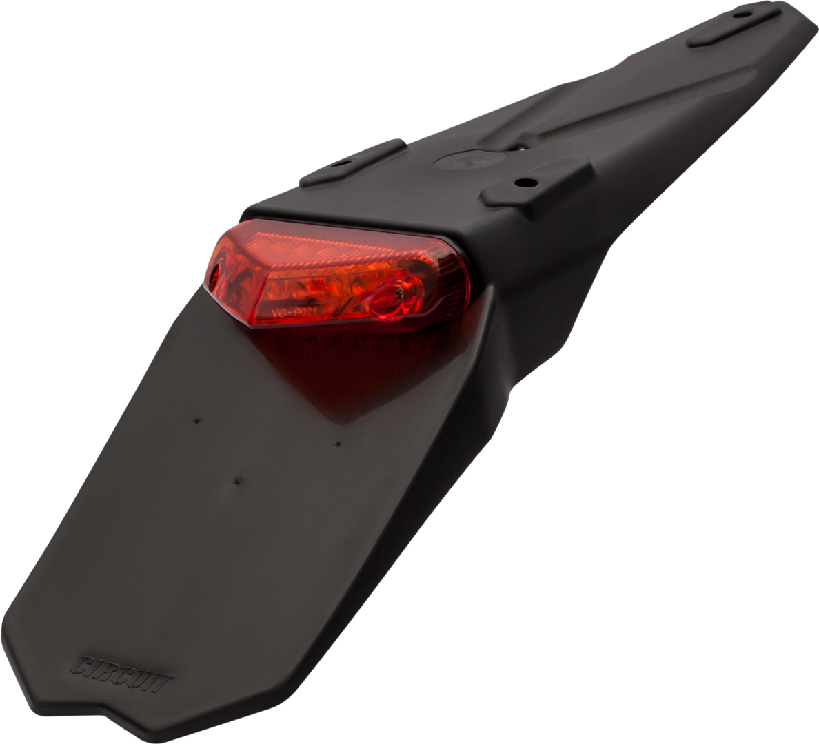 Circuit Equipment MANTIS LED License Plate Holder, black-red, black-red