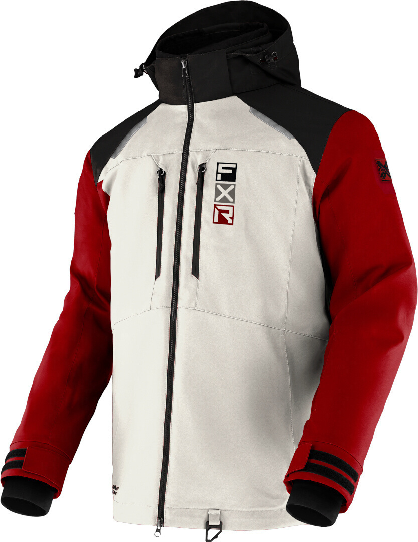 FXR Ridge 2-in-1 Snowmobile Jacket, black-red-beige, Size XL, black-red-beige, Size XL