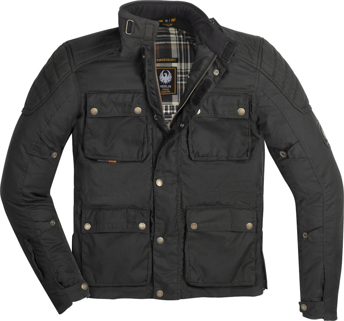 Merlin Tewkesbury Veste textile de moto, noir, taille S pour Hommes