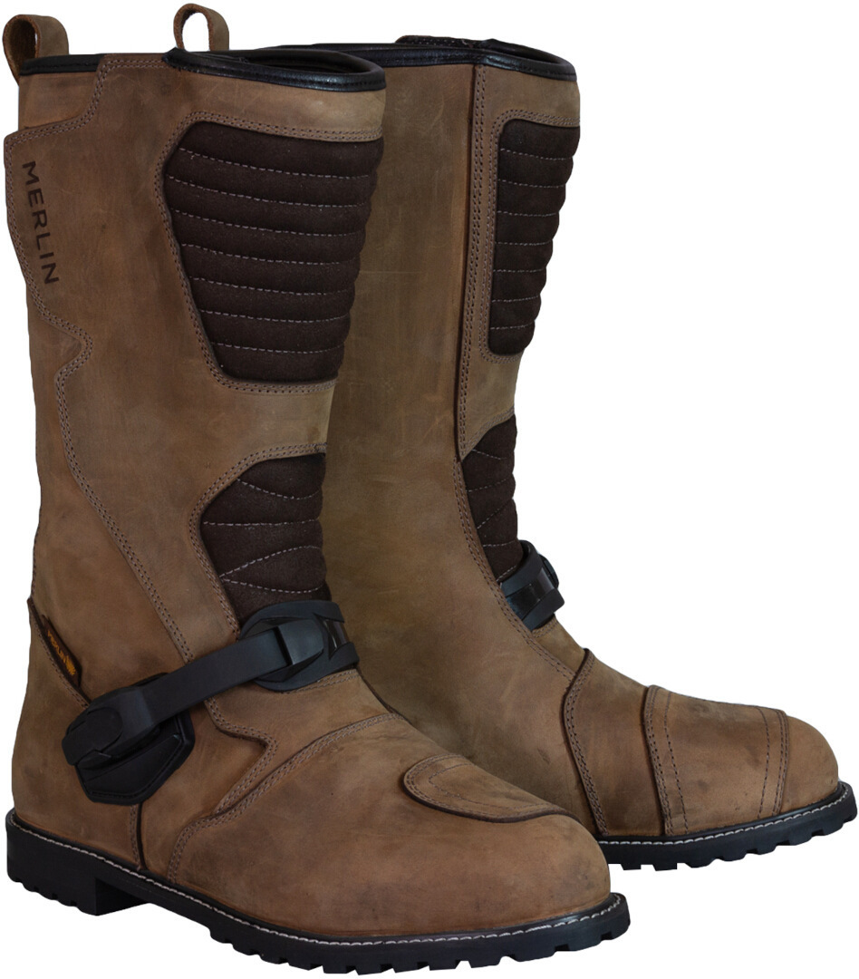 Merlin Teton D3O Motorcycle Boots, brown, Size 41, brown, Size 41