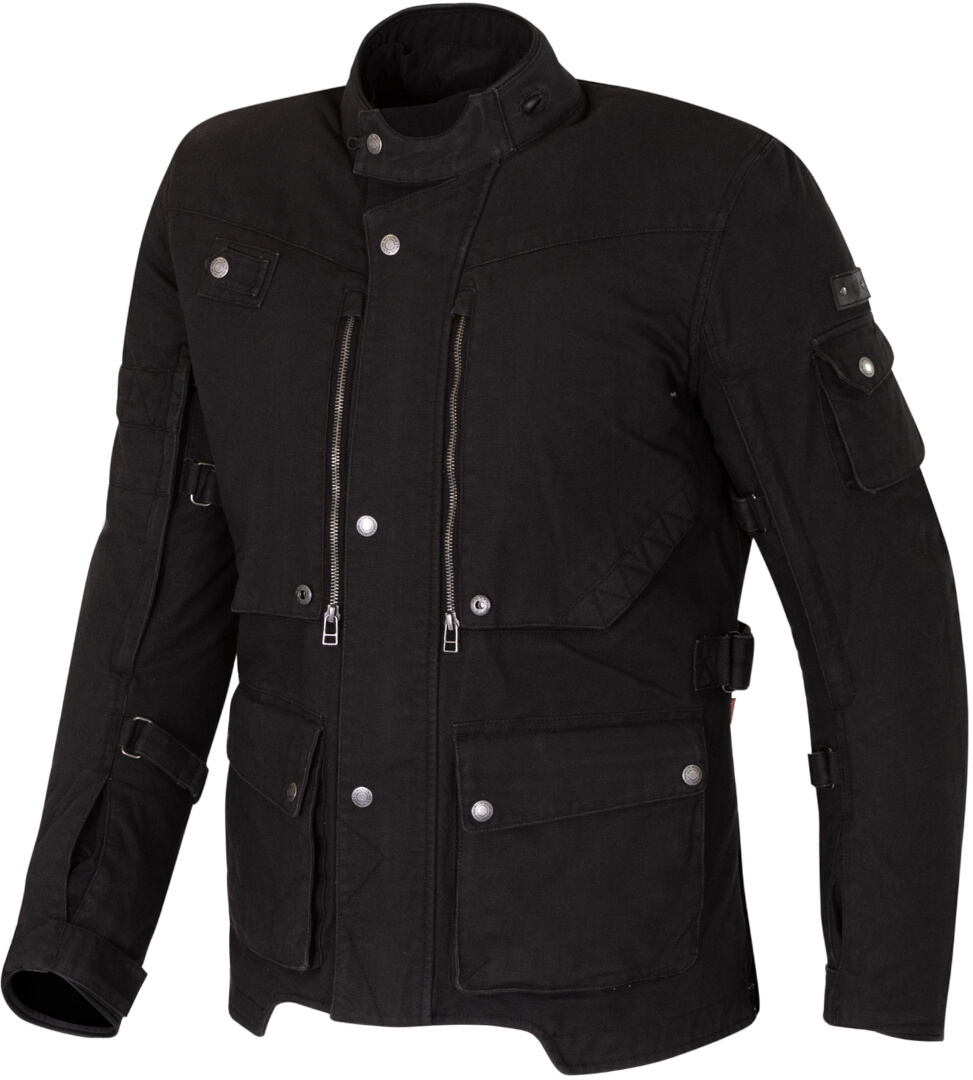 Merlin Mahala Pro D3O Cordura Explorer Motorcycle Textile Jacket, black, Size S, black, Size S