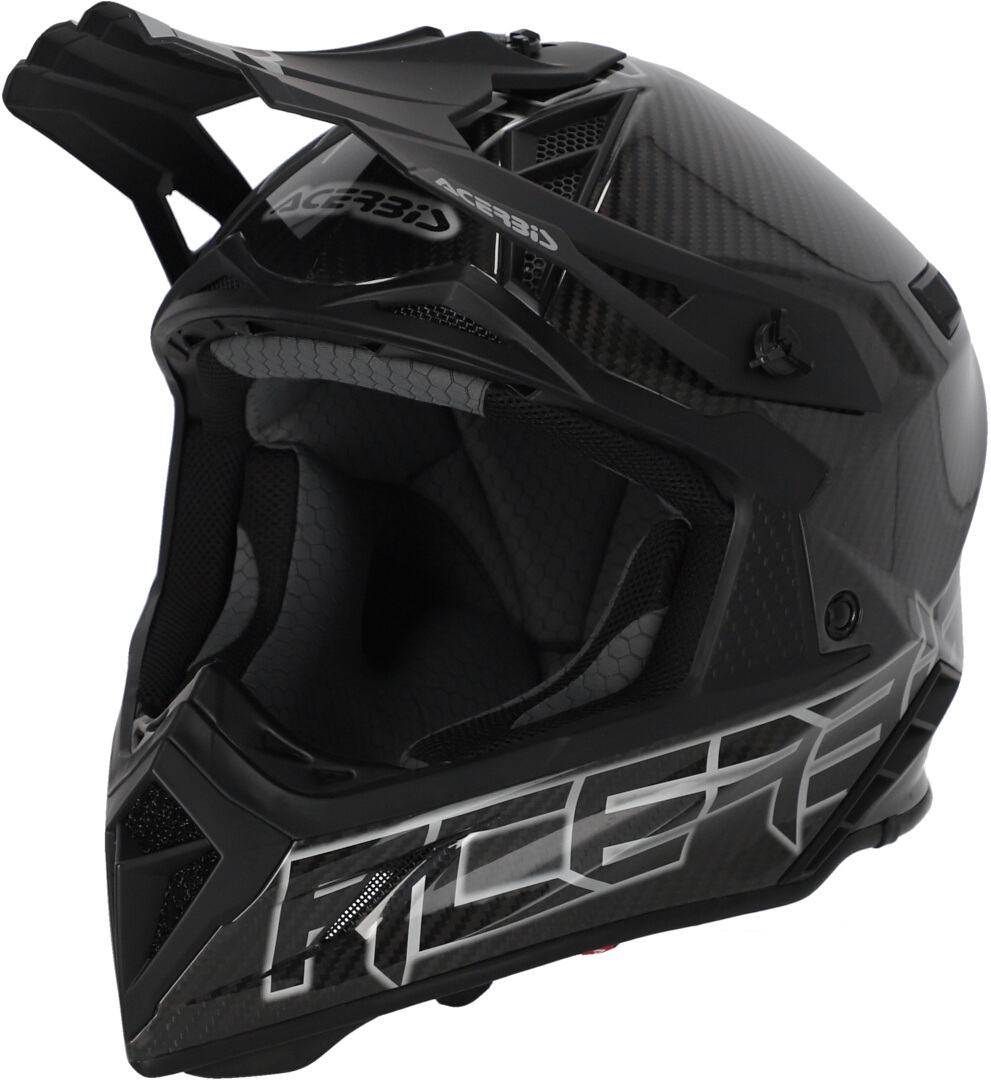 Image of Acerbis Steel Carbon 2023 Casco Motocross, nero-grigio, dimensione XS