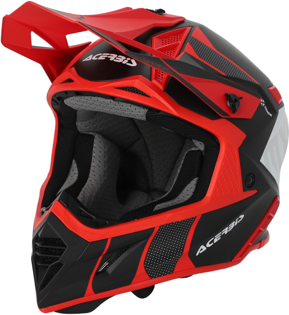 Image of Acerbis X-Track 2023 Casco Motocross, nero-rosso, dimensione XL