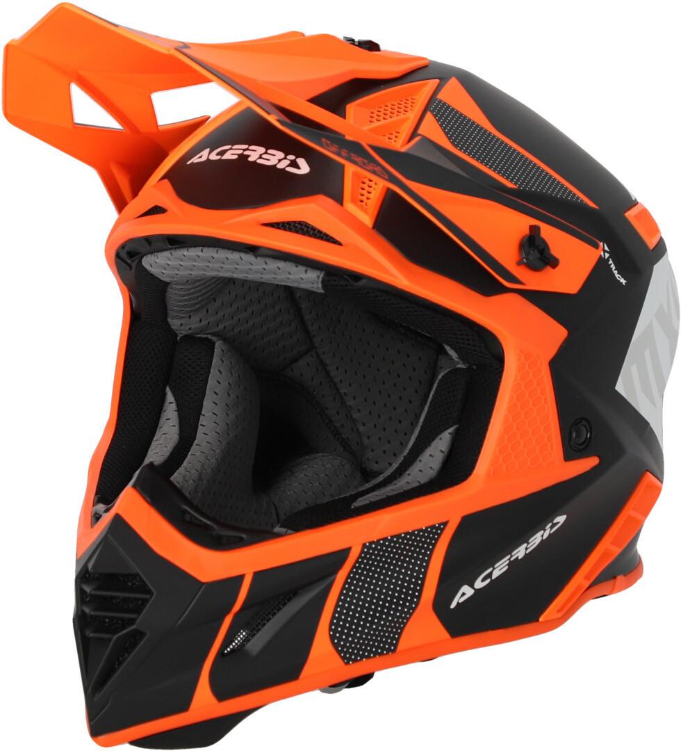 Image of Acerbis X-Track 2023 Casco Motocross, nero-arancione, dimensione XS