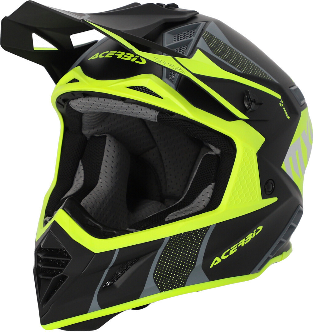 Image of Acerbis X-Track 2023 Casco Motocross, nero-giallo, dimensione XL