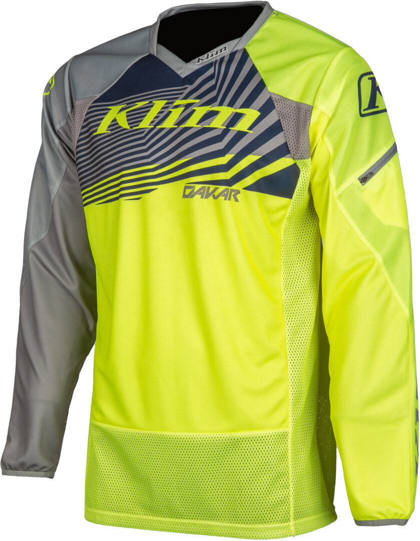 Klim Dakar 2023 Motocross Jersey, grey-yellow, Size S, grey-yellow, Size S