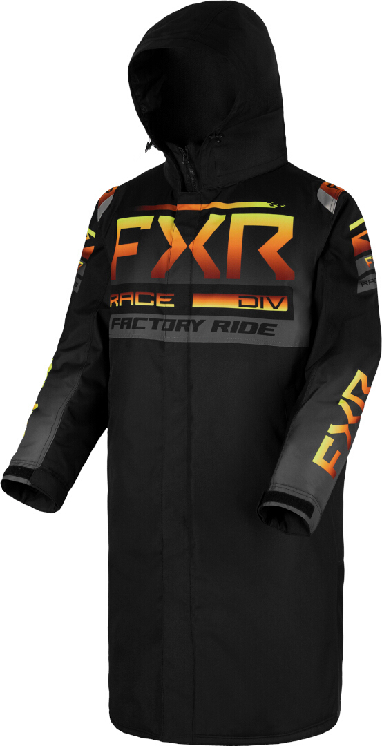 FXR Warm-Up 2023 Snowmobile Coat, black-grey-orange, Size 2XS, black-grey-orange, Size 2XS
