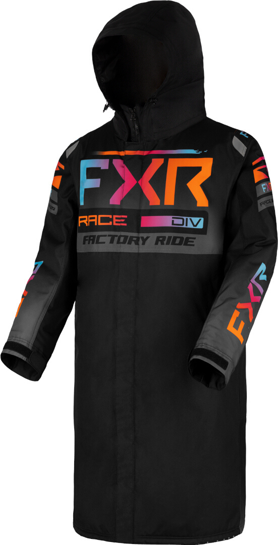 Image of FXR Warm-Up 2023 Cappotto motoslitta, nero-multicolore, dimensione 2XS
