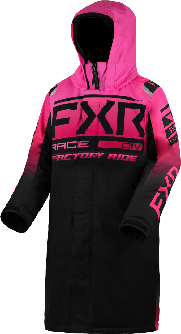 Image of FXR Warm-Up 2023 Cappotto da motoslitta giovanile, nero-rosa, dimensione M