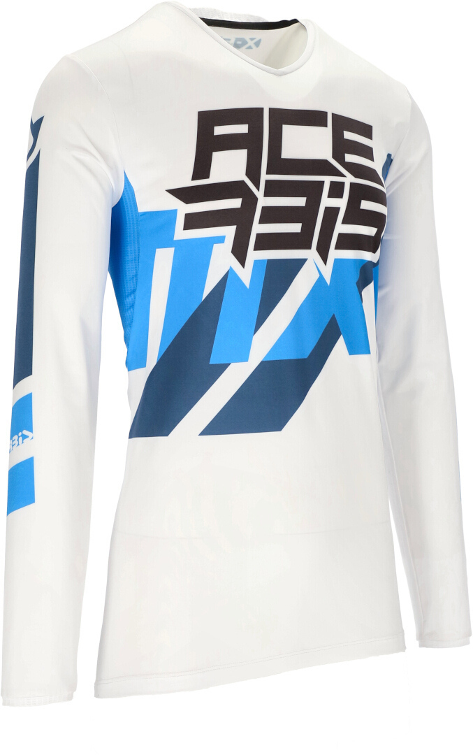 Image of Acerbis X-Flex Three Maglia Motocross, bianco-blu, dimensione M