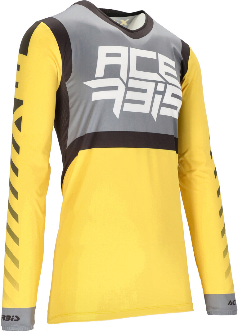 Image of Acerbis X-Flex Five Maglia Motocross, grigio-giallo, dimensione L