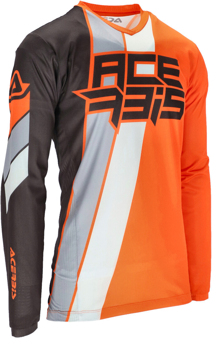 Acerbis MX J-Track 4 Motocross Jersey, black-orange, Size S, black-orange, Size S