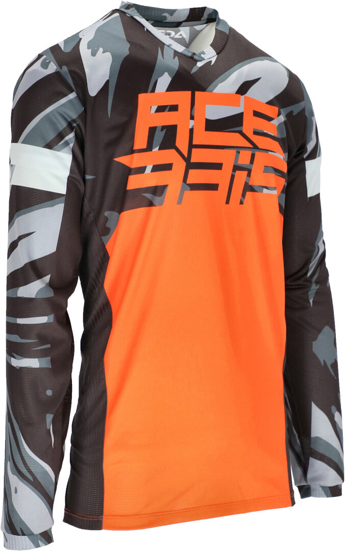 Acerbis MX J-Track 5 Motocross Jersey, grey-orange, Size M, grey-orange, Size M