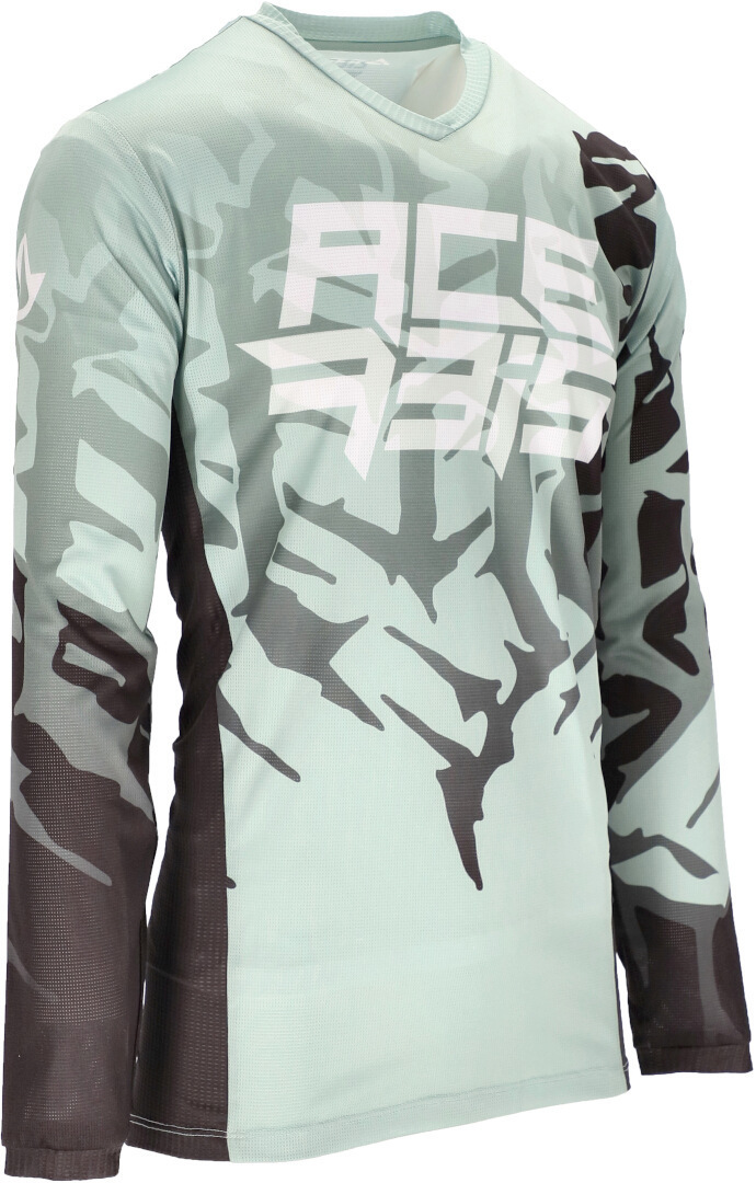 Acerbis MX J-Track 6 Motocross Jersey, black-green, Size S, black-green, Size S