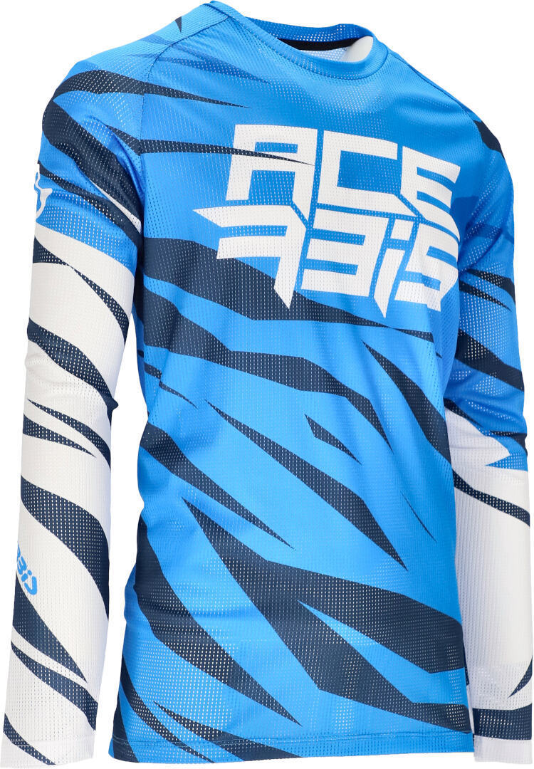 Acerbis MX J-Windy 4 Motocross Jersey, white-blue, Size S, white-blue, Size S