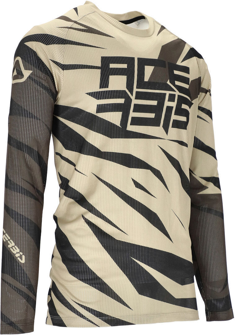 Acerbis MX J-Windy 4 Motocross Jersey, black-beige, Size S, black-beige, Size S