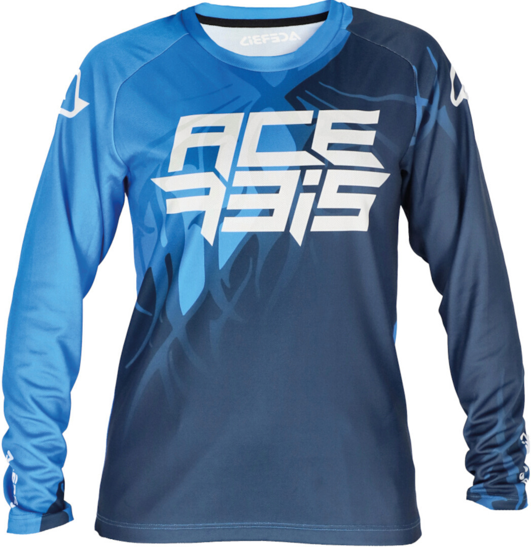 Acerbis MX J-Kid 3 Kids Motocross Jersey, white-blue, Size 2XL, white-blue, Size 2XL