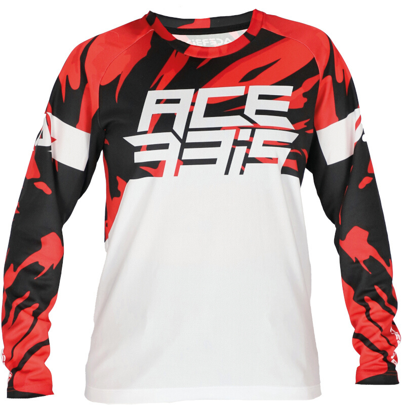 Acerbis MX J-Kid 4 Kids Motocross Jersey, white-red, Size XS, white-red, Size XS