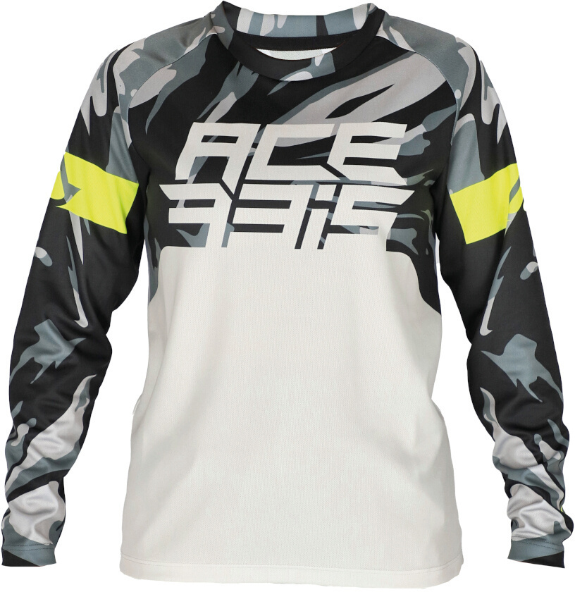 Acerbis MX J-Kid 4 Kids Motocross Jersey, black-grey, Size XS, black-grey, Size XS