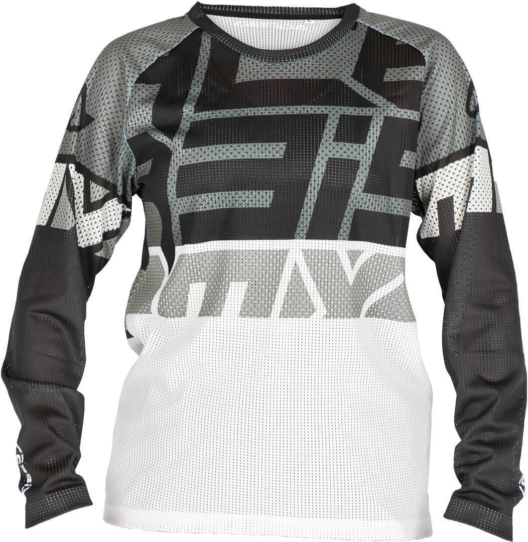 Acerbis MX J-Windy 4 Kids Motocross Jersey, black-white, Size XS, black-white, Size XS