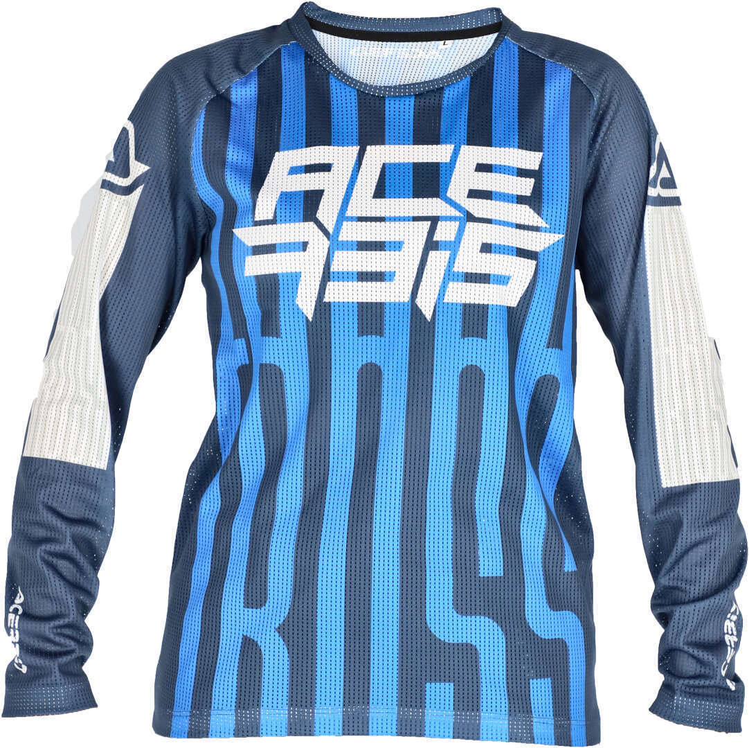 Image of Acerbis MX J-Windy 5 Maglia Motocross Bambini, bianco-blu, dimensione XS