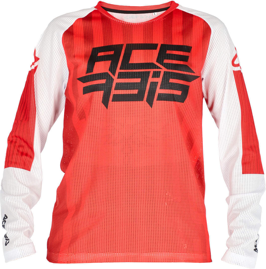 Image of Acerbis MX J-Windy 5 Maglia Motocross Bambini, bianco-rosso, dimensione L