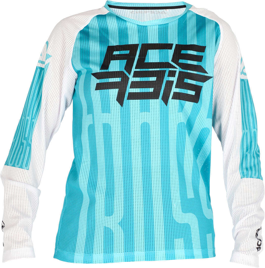 Acerbis MX J-Windy 5 Kids Motocross Jersey, white-green, Size XS, white-green, Size XS