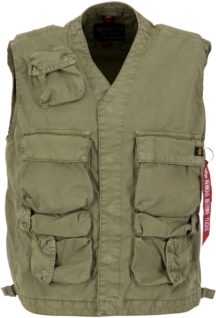 Alpha Industries Military Vest, groen, afmeting M