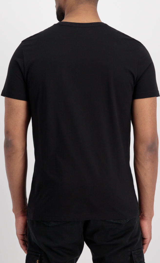 Side view of Alpha Industries Basic Rubber T-Shirt, white, Size S for Men