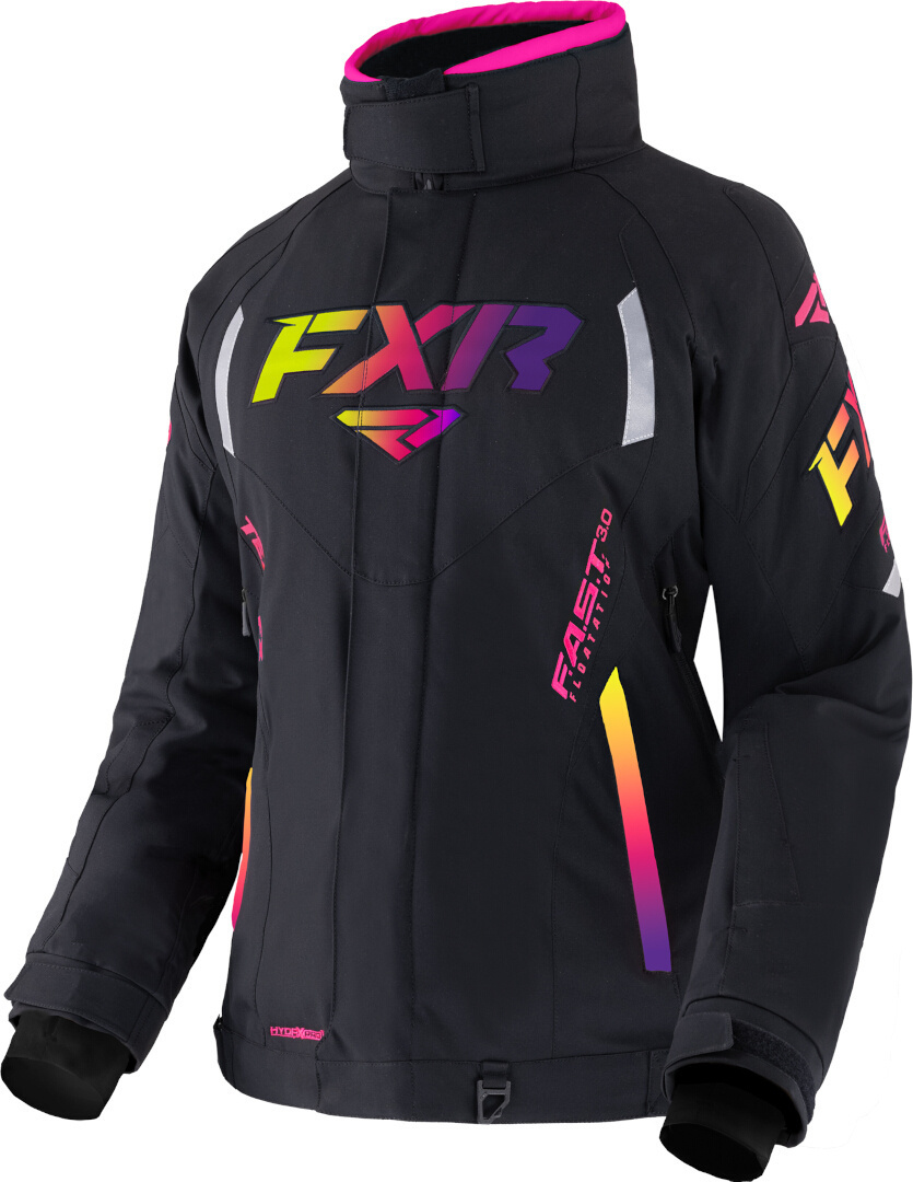 FXR Team FX Snescooterjakke til damer, sort-flerfarvede, størrelse 3XL til Kvinder