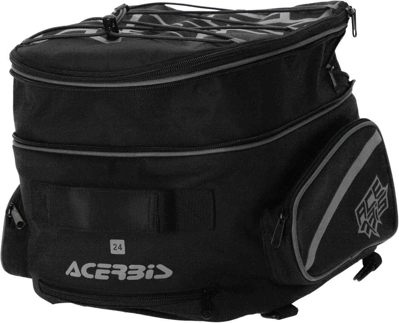 Acerbis Grand Tour 24L Motorrad Hecktasche, schwarz, schwarz