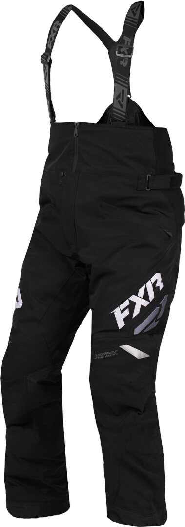 FXR Adrenaline 2023 Snowmobile Bib Pants, black-white, Size S for Men-image-1284259485