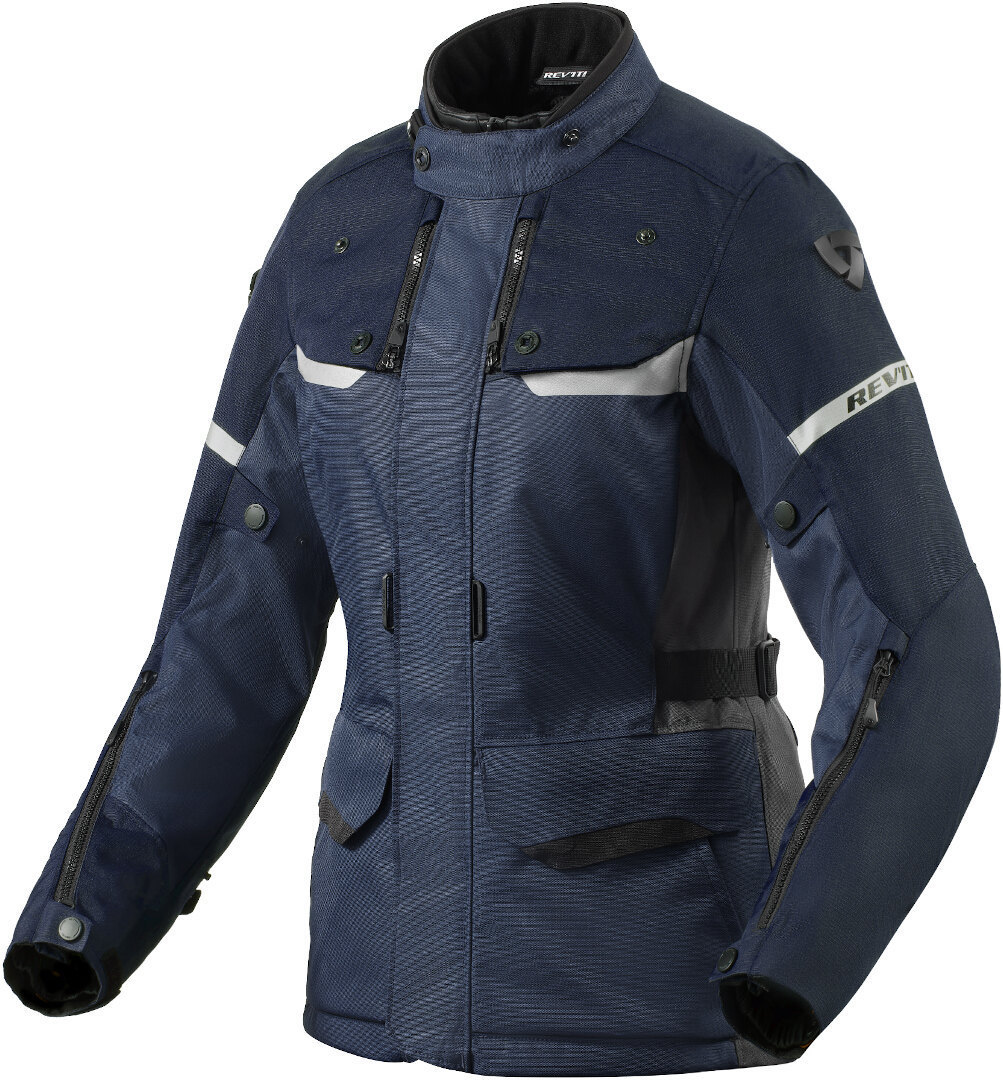 Revit Outback 4 H2O Damer Motorcykel Textiljacka, blå, storlek 46 för kvinnor