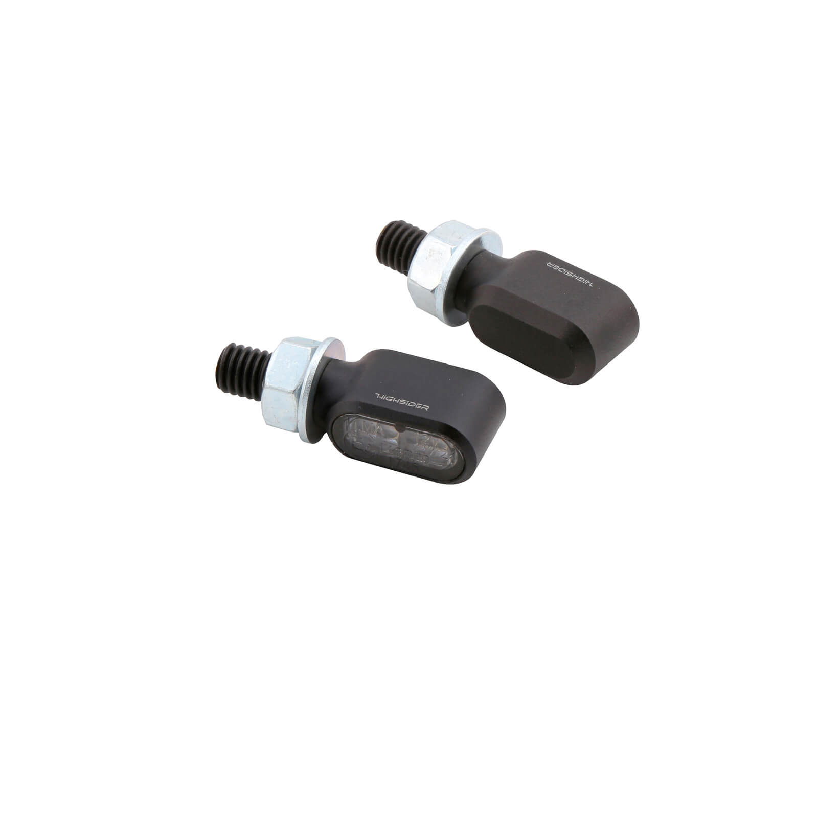 HighSIDER Fanale Posteriore A LED MONO In Alluminio - Diametro 18 Mm - Cromato - Con Vite M10x1,5 Per Moto