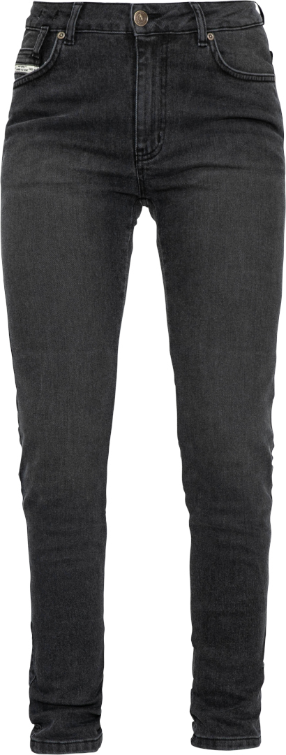 John Doe Jane High Mono XTM Женские мотоциклетные джинсы Перекрашенный черный 25/34 