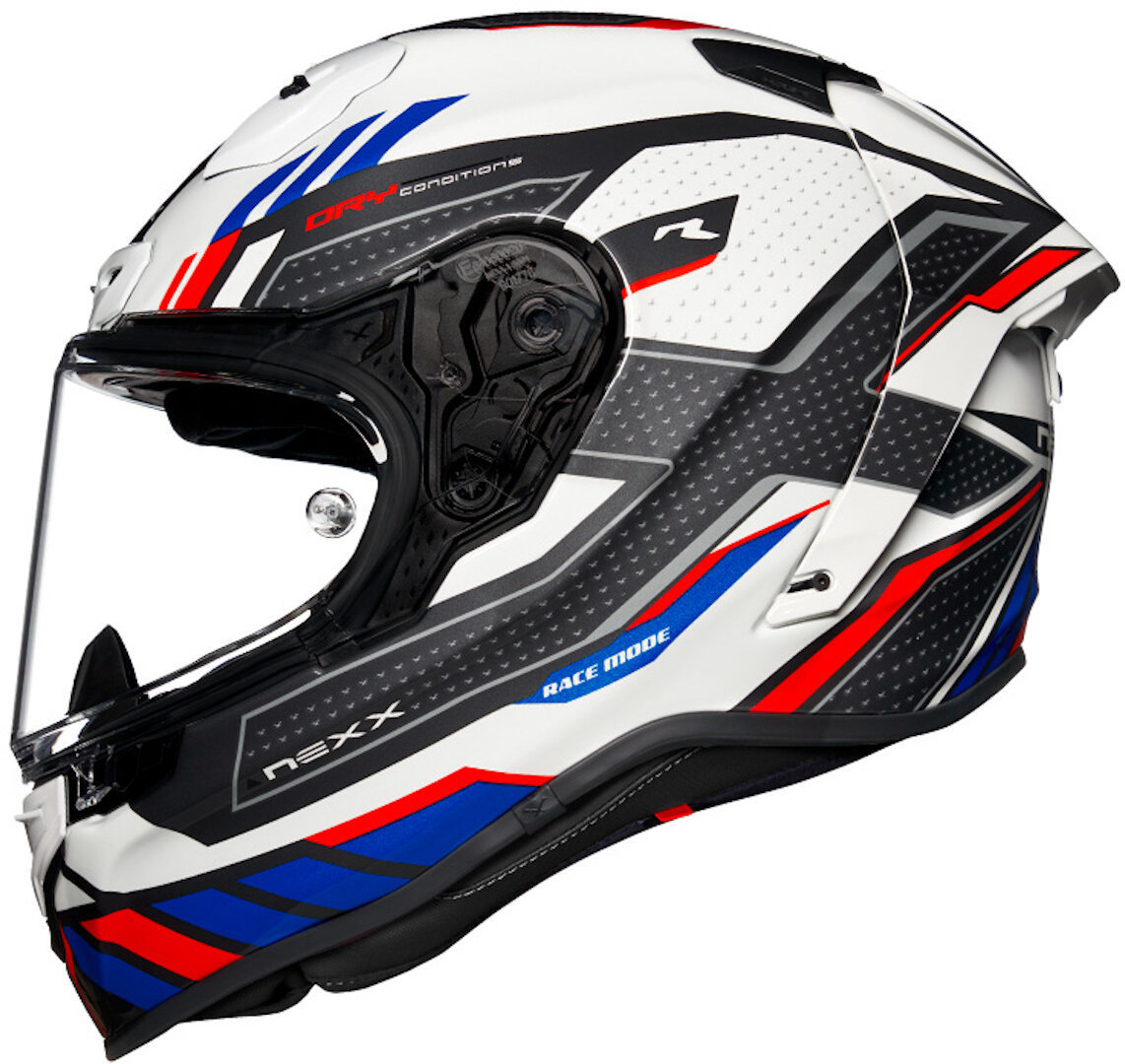 Image of Nexx X.R3R Precision Casco, bianco-rosso-blu, dimensione XS