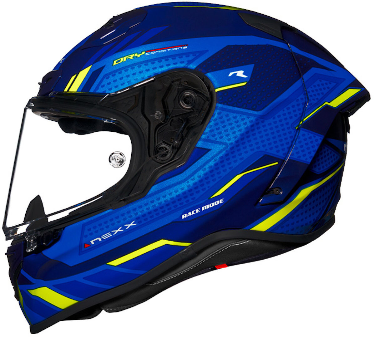 Nexx X.R3R Precision Helm, blauw-geel, afmeting L